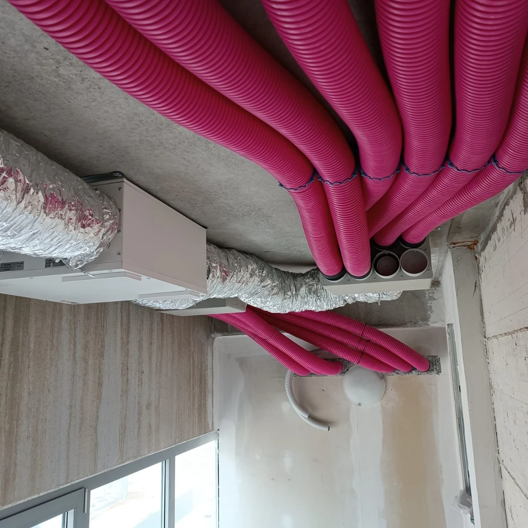 canalizzazioni vmc tubazioni rosa impianto aeraulico
