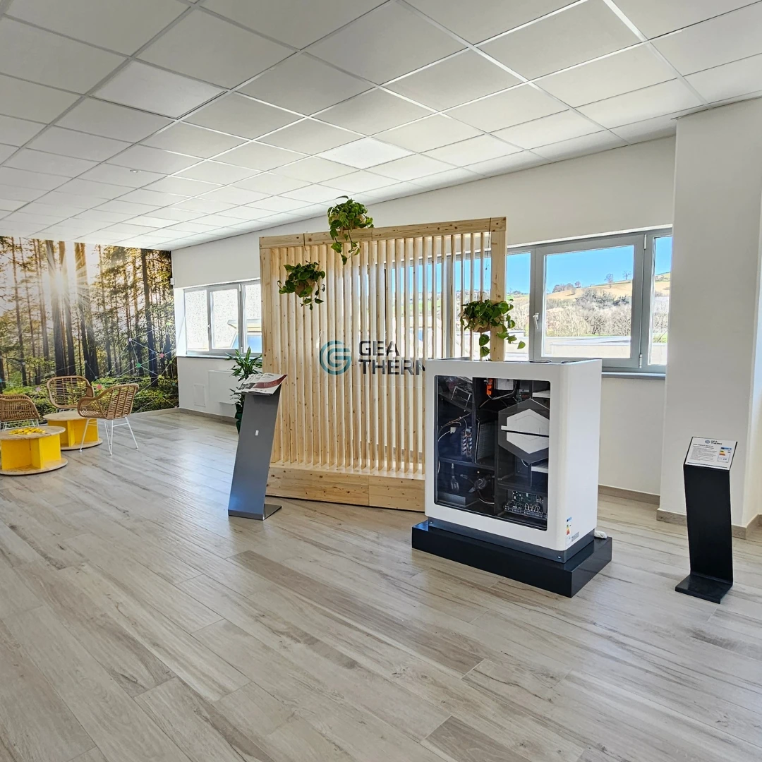 showroom paradigma italia impianto radiante soffitto