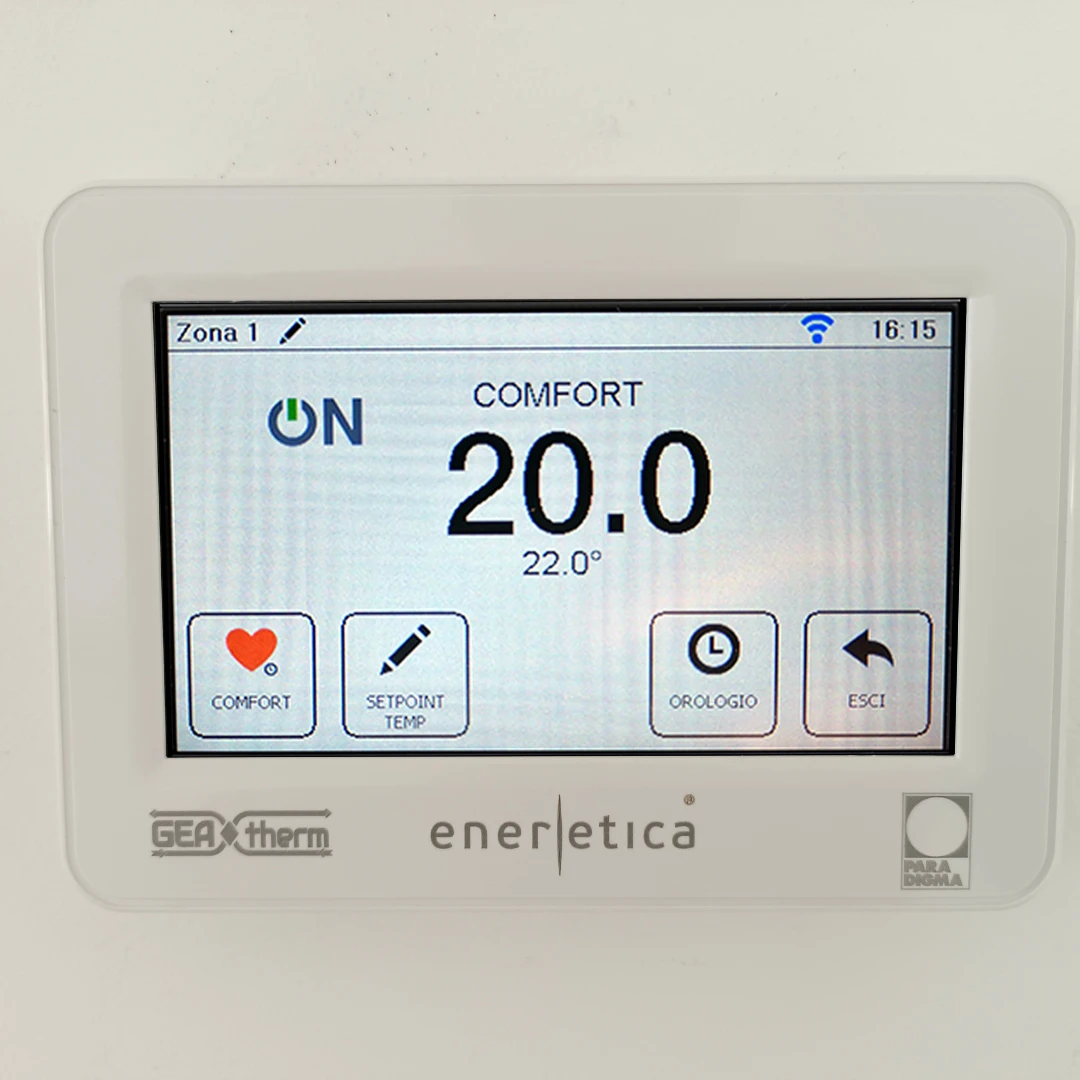 termostato digitale comfort termoregolazione integrata 20 gradi
